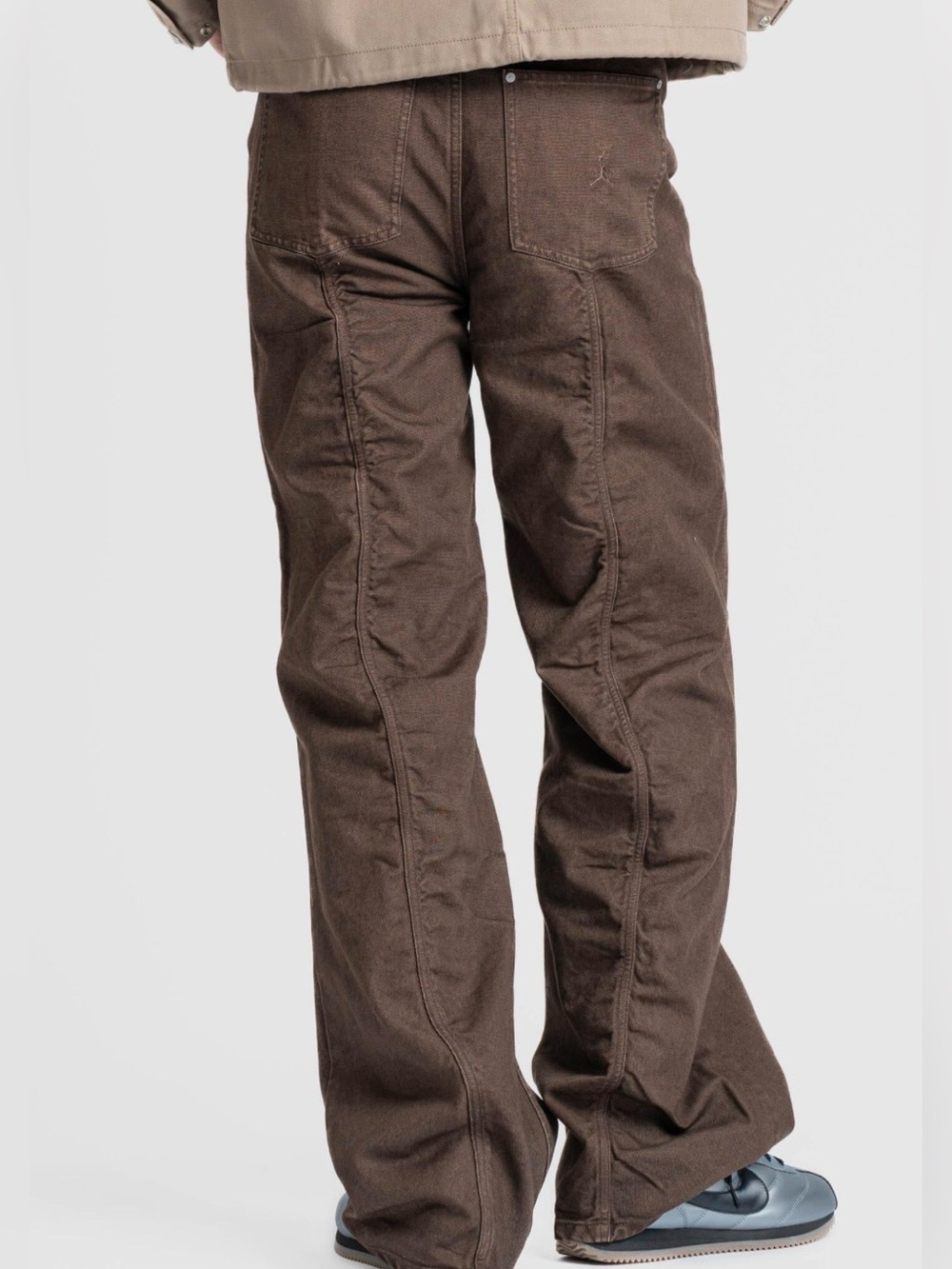 Nike Air Jordan x Travis Scott Canvas Pants Baroque Brown NWT Size 4 Womens $300